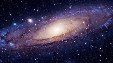 Fototapeter Barnrum - Andromedagalaxen i Djupa Rymden
