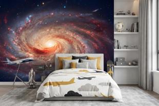 Kosmisk Univers med Spiralgalakse