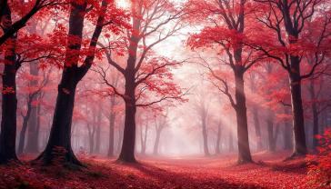 Murais de Parede - Floresta em Tons de Outono