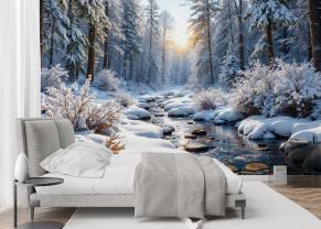 Ruisseau d’Hiver dans la Forêt Blanche