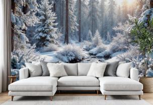 Neve na Floresta de Pinheiros