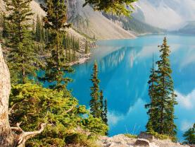 Fototapet - Moraine Innsjø Canada