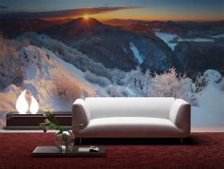 Snow Landscape Sunset