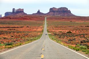 Papier Peint Photo - Monument Valley Route 66