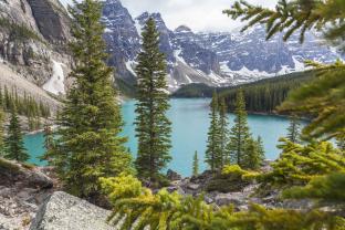 Murais de Parede - Lago Moraine Canadá