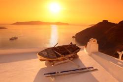 Wall Murals - Santorini Island Sunset