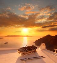 Fototapet - Santorini Øy