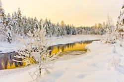 Fotomurali - Neve Tramonto