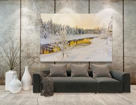 Fototapet - Snø Solnedgange