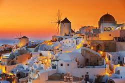 Wall Murals - Santorini Island Sunset