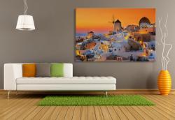 Wall Murals - Santorini Island Sunset