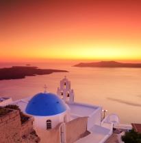 Wall Murals - Santorini Island Sunset