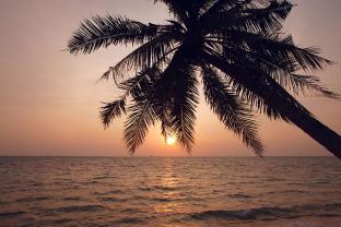Papier Peint Photo - Plage Coucher de Soleil