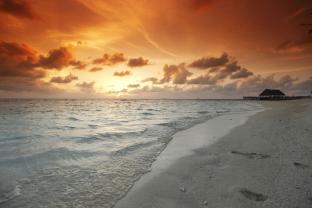 Fototapeten - Sonnenuntergang Strand