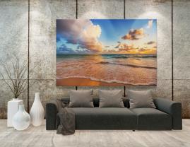 Fototapet - Solnedgang Strand