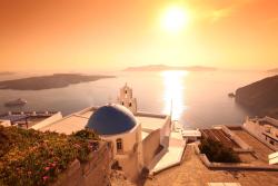 Wall Murals - Santorini Island Sunset