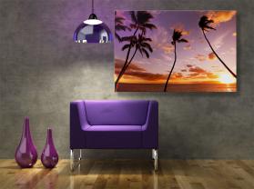 Papier Peint Photo - Plage Coucher de Soleil
