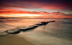 Wall Murals - Sunset on the Beach