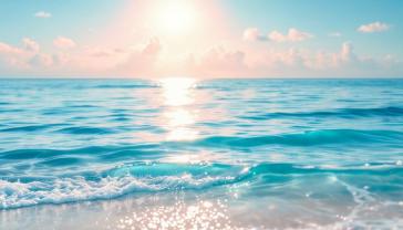 Wall Murals - Sunset at the Turquoise Beach