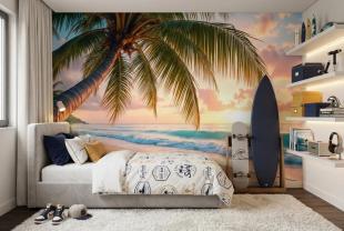 Tropical Beach at Sunset