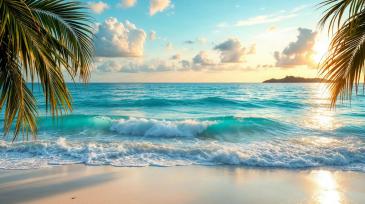Wall Murals - Tropical Beach with Turquoise Sea