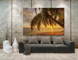 Fotomurales - Playa Seychelles Puesta del Sol