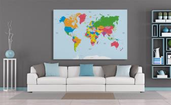 Fotobehang - Wereldkaart