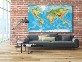 Papier Peint Photo - Carte du Monde