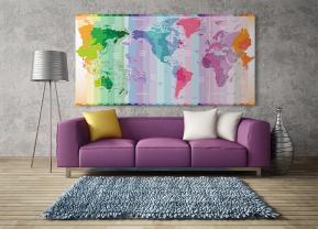 Fotobehang - Wereldkaart