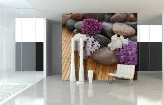 Fotomurales - Piedra Zen & Flores