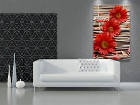 Fototapeten - Gerbera & Bambus