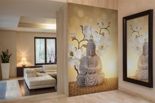 Buddha Statue & Orchideen