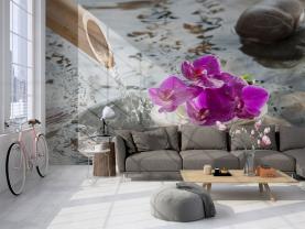 Fotomurali - Fontana Zen & Orchidee