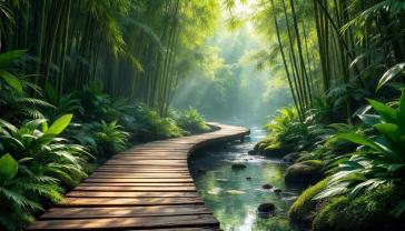 Murais de Parede - Floresta Serena Tropical