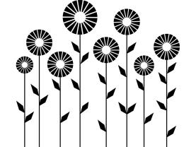 Väggdekor - Blomma