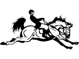 Muurstickers - Paard Rijkunst