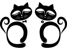Muurstickers - Katten (Kit)
