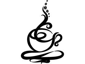 Veggklistremerker - Kaffe