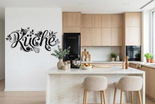 Küche – Typographic Wall Art for Kitchen
