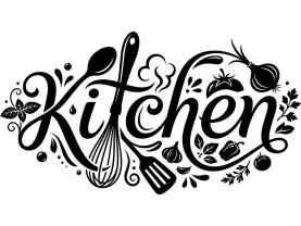 Wall Stickers - Kitchen – Typographic Wall Art for Kitchen