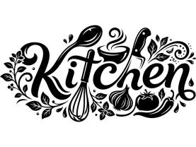 Wall Stickers - Kitchen – Decorative Typographic Wall Art for Kitchen