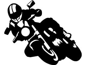 Veggklistremerker - Motorsykkel