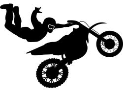 Veggklistremerker - Motocross