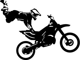 Vægklistermærker - Motocross