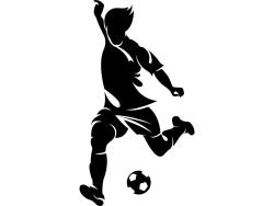 Veggklistremerker - Fotballspilleren