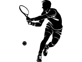 Stickers Muraux - Tennisman