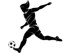 Wall Stickers - Football Player