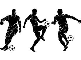 Veggklistremerker - Fotballspilleren (Kit)