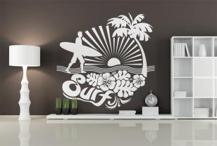 Surfer & Palmboom