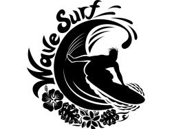Wall Stickers - Surfer